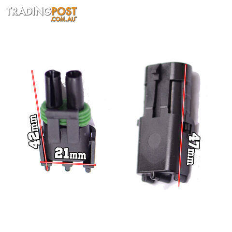 2PCS KITS 2 WAY 1.5MM WATERPROOF AUTO ELECTRICAL WIRE CABLE CONNECTOR PLUG - photo 4 of 4