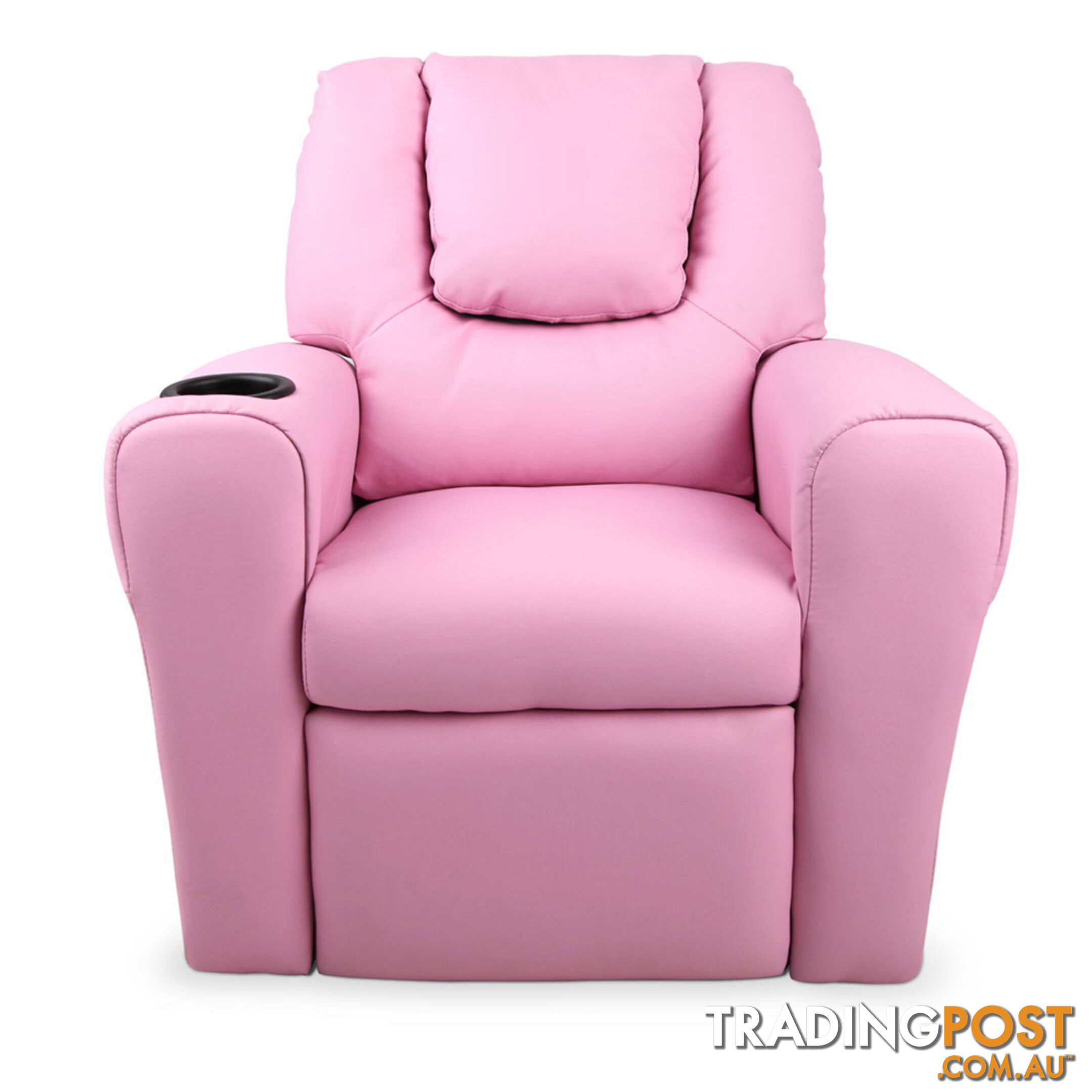 Kids Padded PU Leather Recliner Chair  - Pink