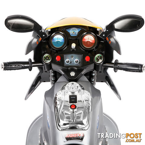 Kids Ride on Motorbike Silver Red - photo 5 of 9