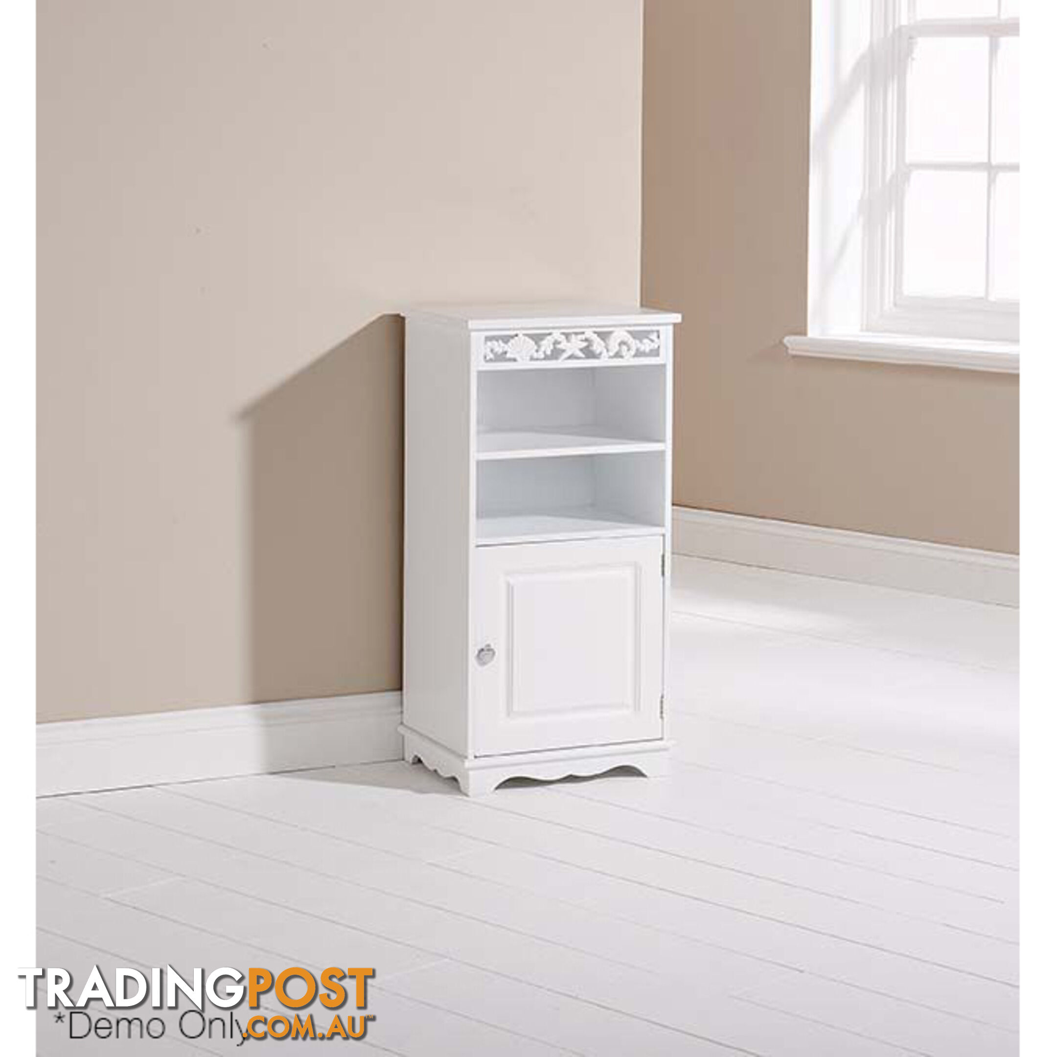 Coastal Floor Cupboard in WHITE