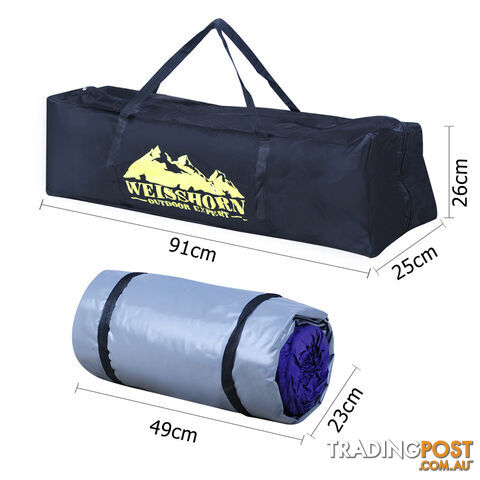 Single Biker Camping Canvas Swag w/ Carry Bag Navy