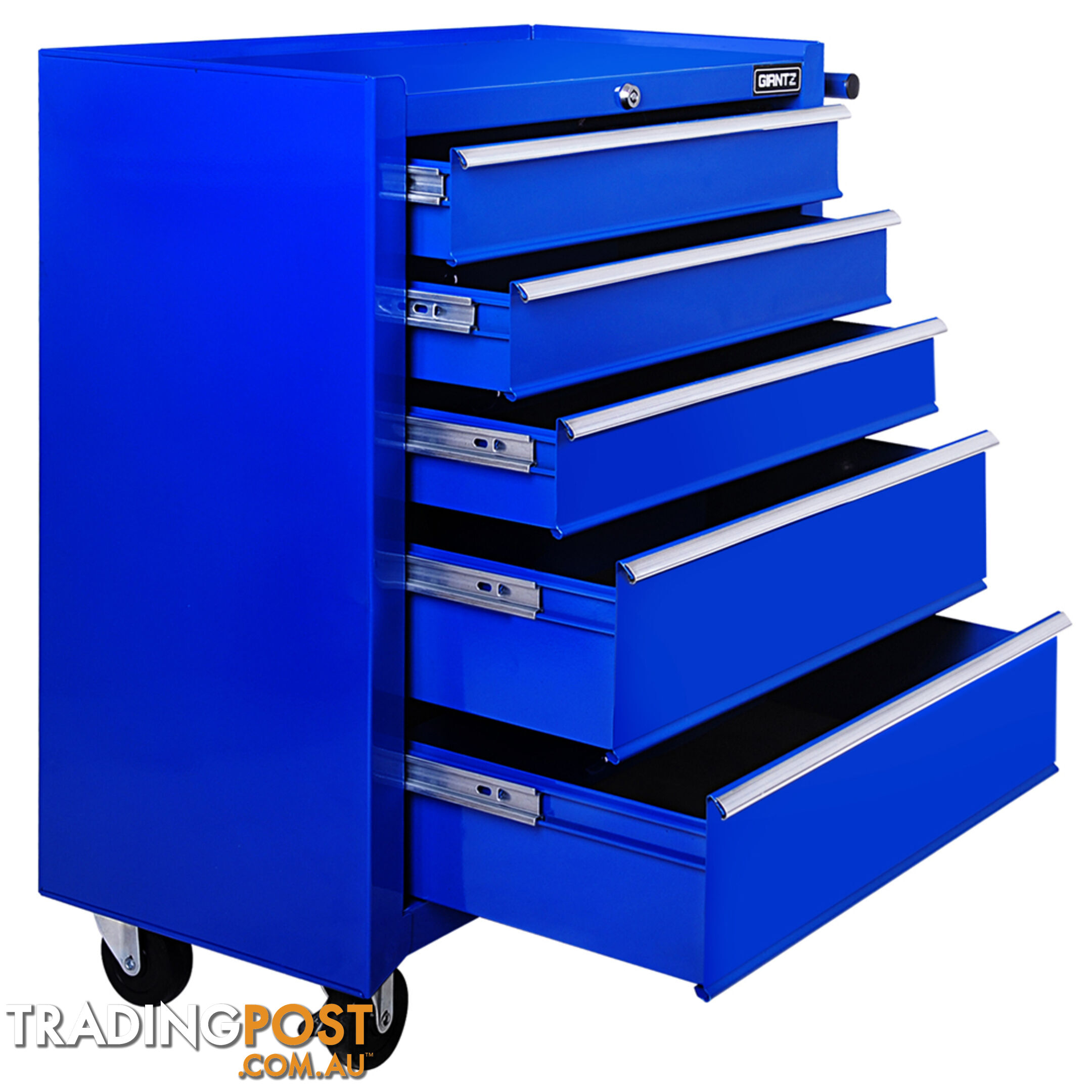 5 Drawers Roller Toolbox Cabinet  Blue