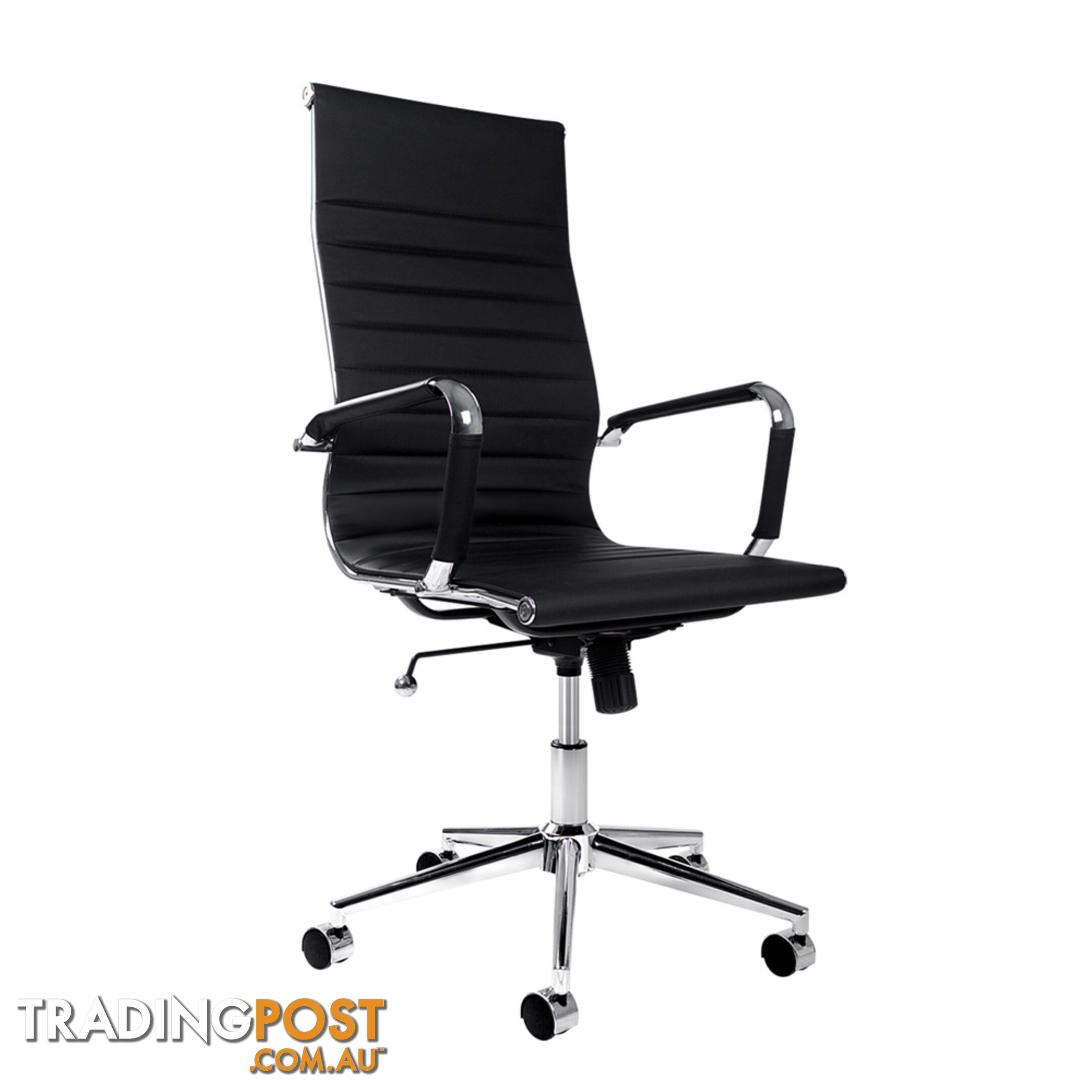 Eames Replica PU Leather High Back Executive Computer Office Chair Black