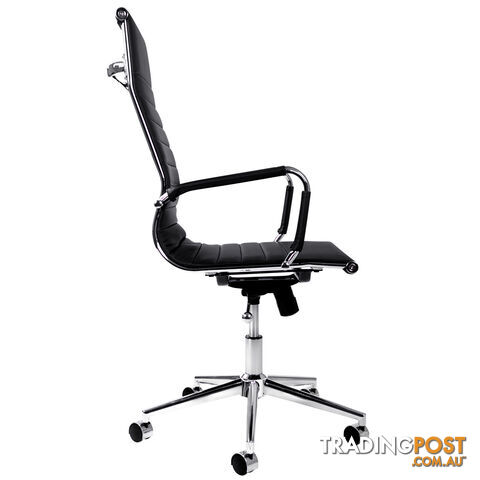 Eames Replica PU Leather High Back Executive Computer Office Chair Black