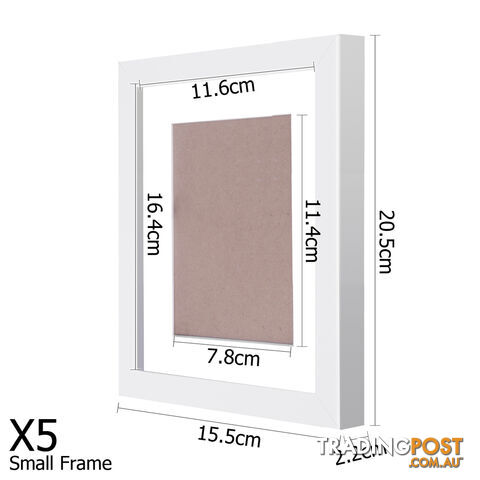 11 pcs Photo Frames Set Wall White