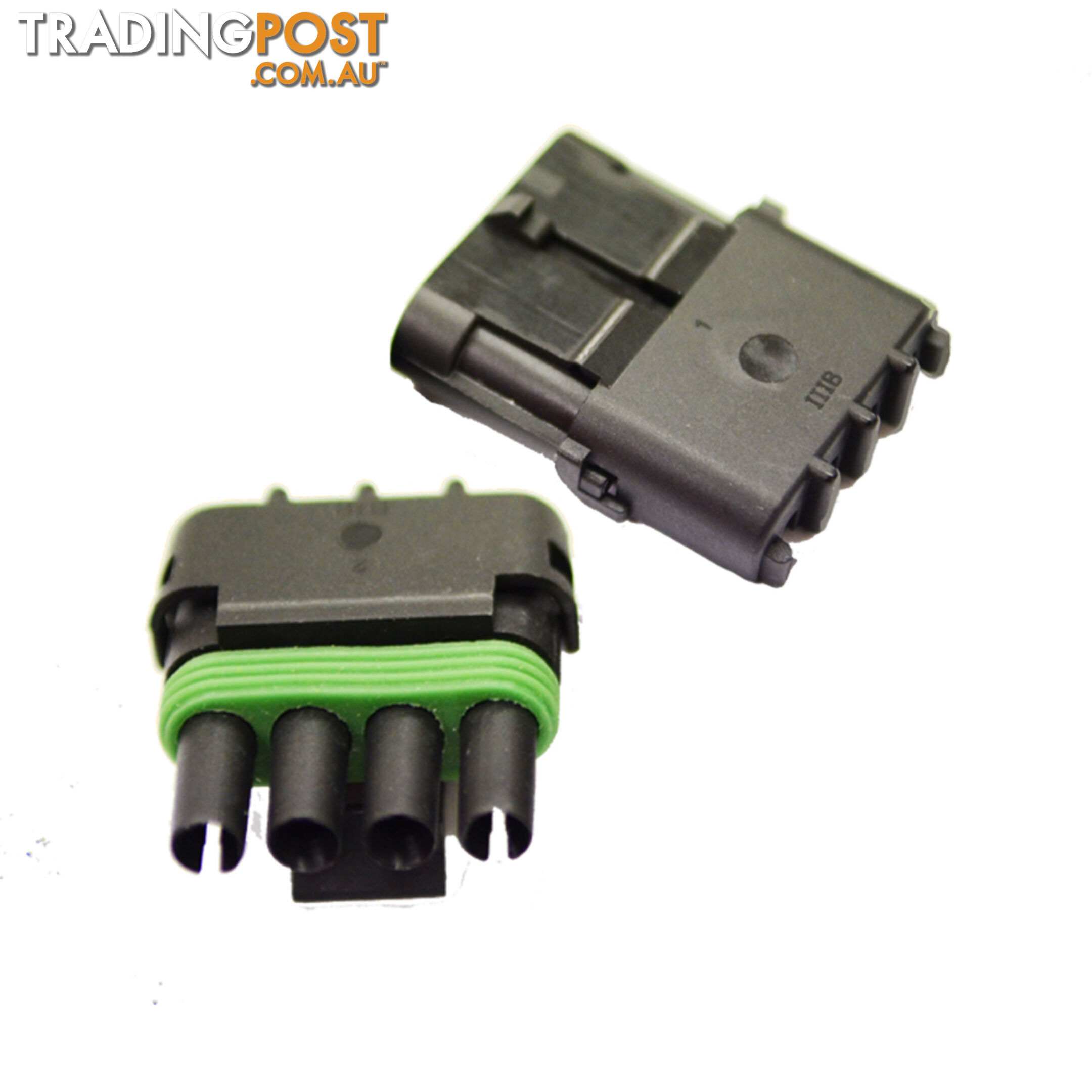 2PCS 12V/24V KITS 1.5MM 4 WAY WATERPROOF AUTO ELECTRICAL WIRE CONNECTOR PLUG