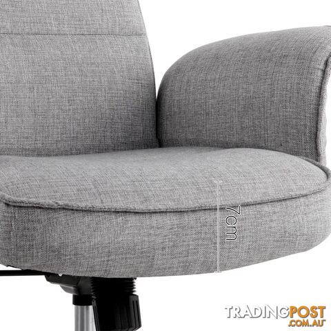 Modern Office Desk Executive Fabric Chair - Grey