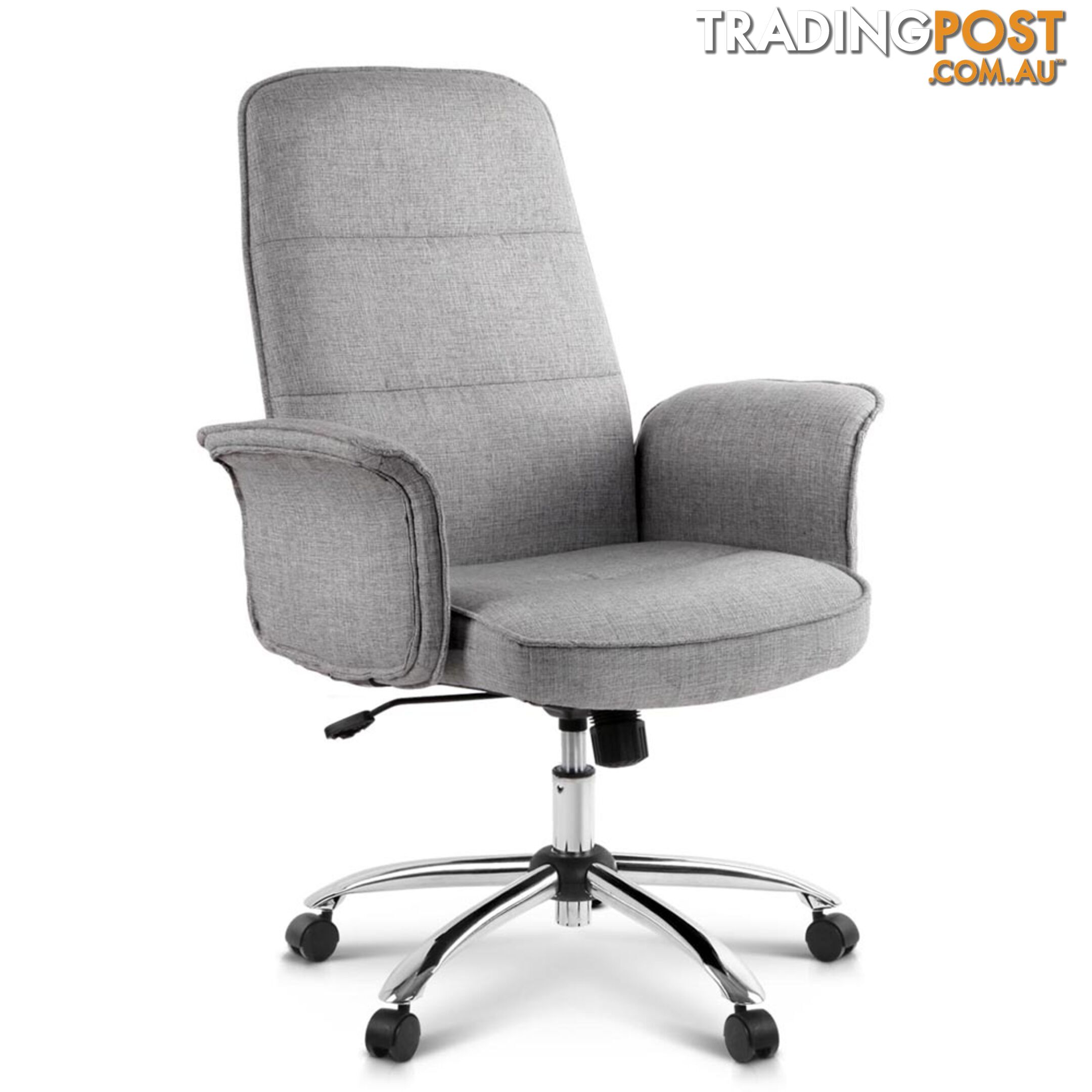 Modern Office Desk Executive Fabric Chair - Grey