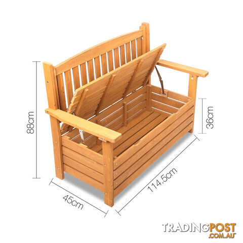 Wooden Outdoor Storage Bench