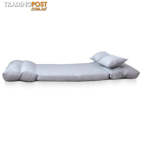 Double Size Adjustable Lounge Sofa - 5 positions Grey