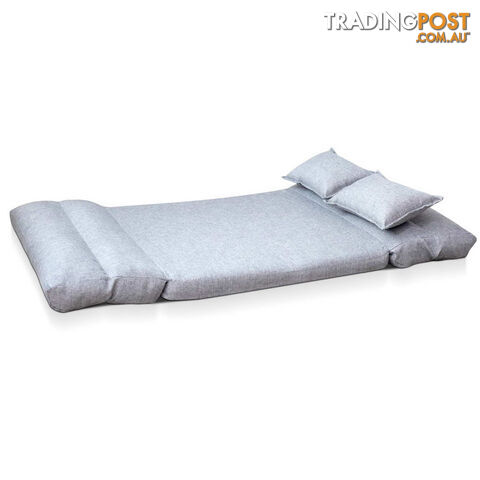 Double Size Adjustable Lounge Sofa - 5 positions Grey