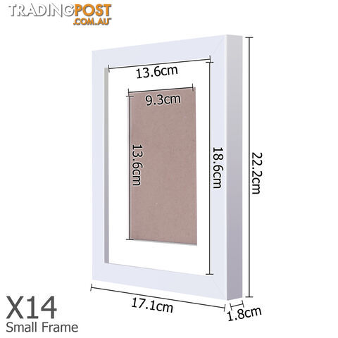20 pcs Photo Frames Set Wall White - photo 2 of 8