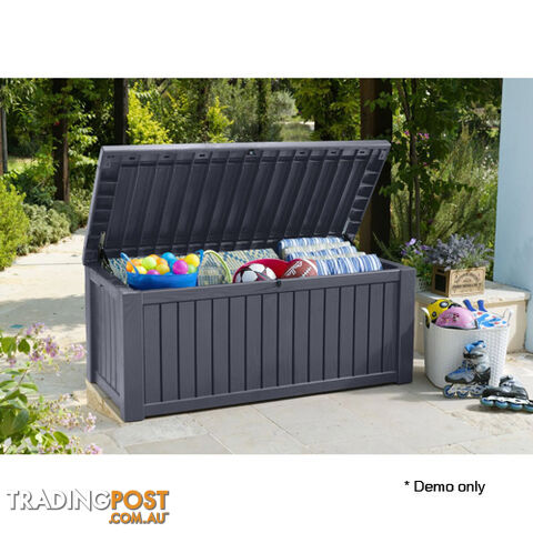 Keter Rockwood Storage Box Anthracite Grey