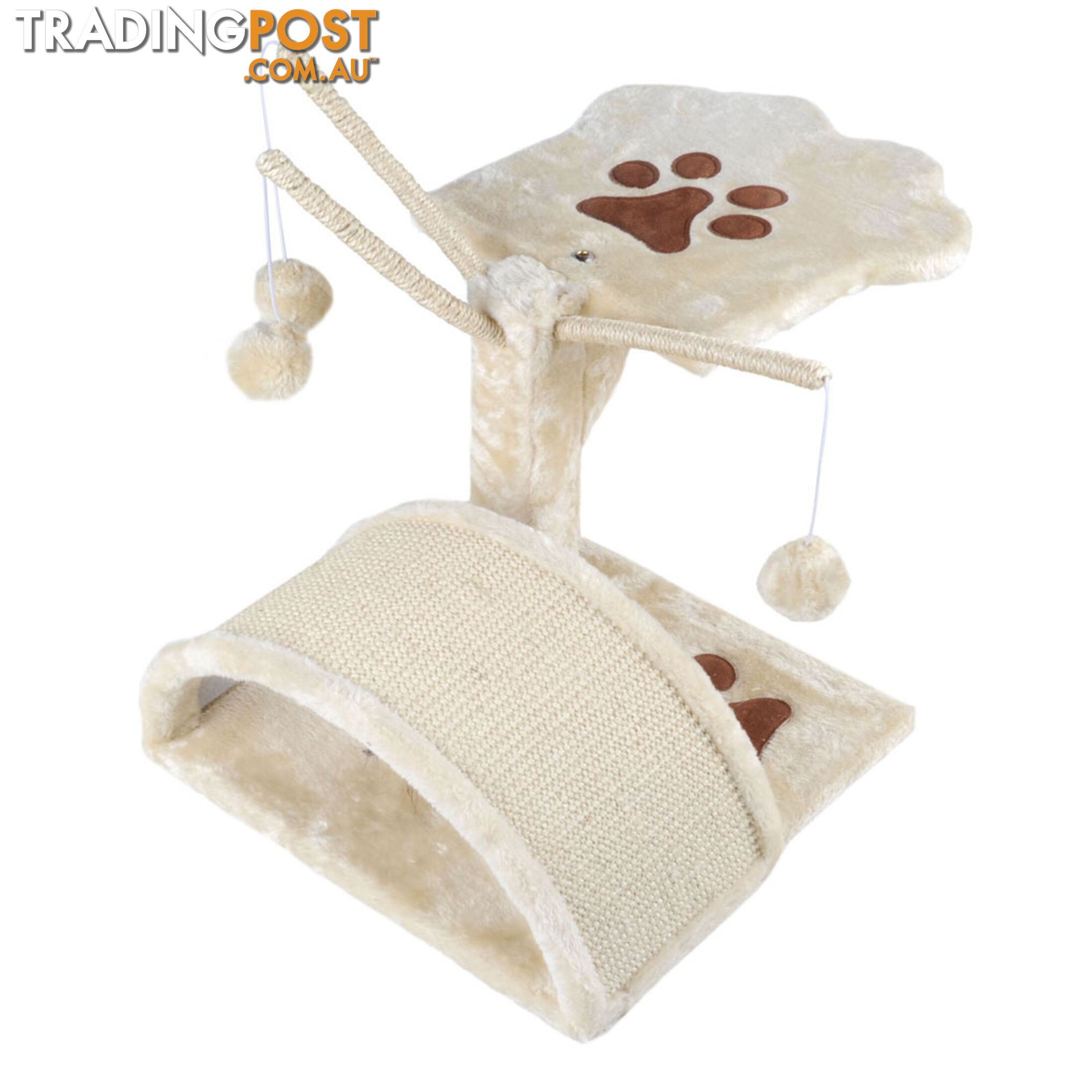 Cat Scratching Poles Post Furniture Tree House Beige