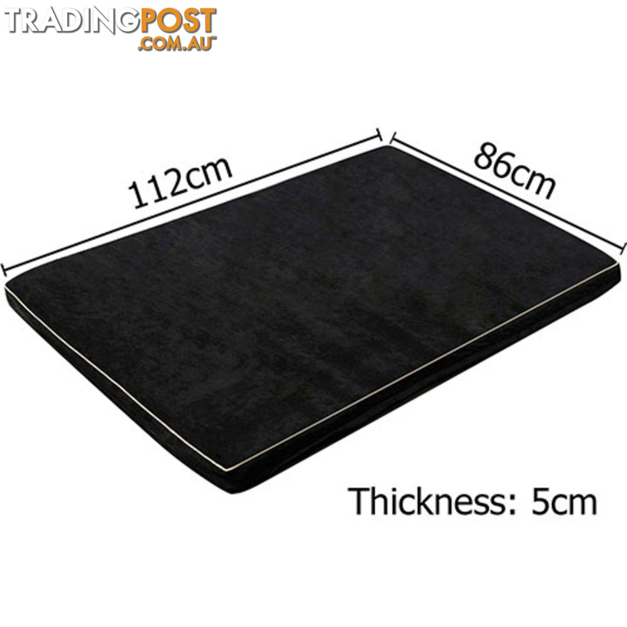 Pet Dog Anti Skid Sleep Memory Foam Mattress Bed Extra Large Black