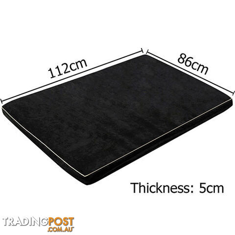 Pet Dog Anti Skid Sleep Memory Foam Mattress Bed Extra Large Black