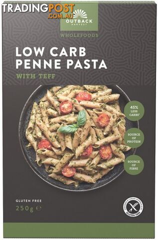 Outback Harvest Gluten Free Rice & Teff Penne 250g - Outback Harvest - 9350717000079