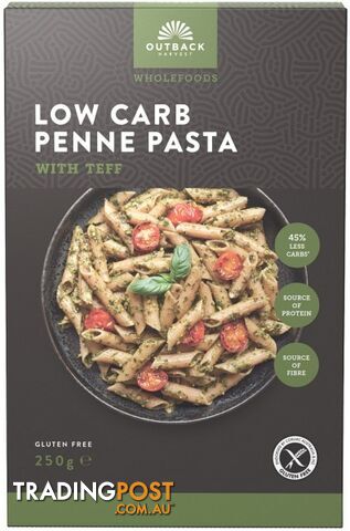 Outback Harvest Gluten Free Rice & Teff Penne 250g - Outback Harvest - 9350717000079