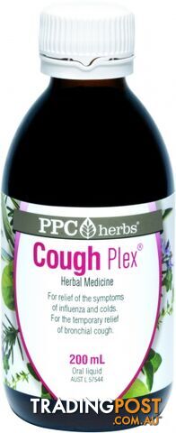 PPC Herbs Cough-Plex 200ml - PPC Herbs - 9327842000496