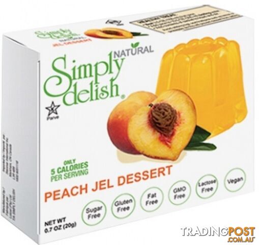 Simply Delish Peach Jelly 20g - Simply Delish - 751217900996