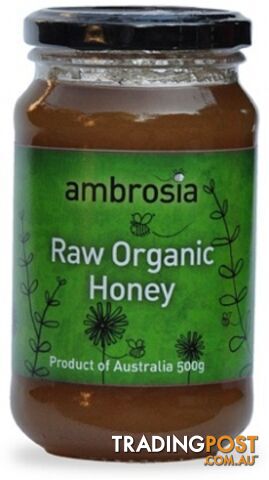 Ambrosia Organic Honey Raw 500g - Ambrosia - 9327006000195