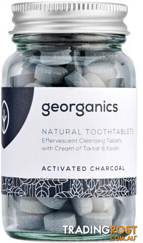 Georganics Toothtablets Activated Charcoal 120tabs - Georganics - 5060480200203