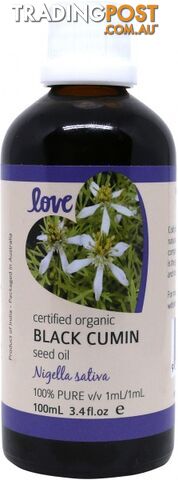 Love Organic Black Cumin (Black Seed) Oil 100ml - Love Oils - 9347986009858
