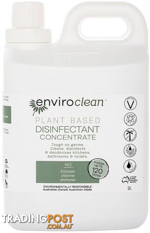 Enviro Clean Disinfectant Concentrate 2L - Enviro Care - 9325937000826