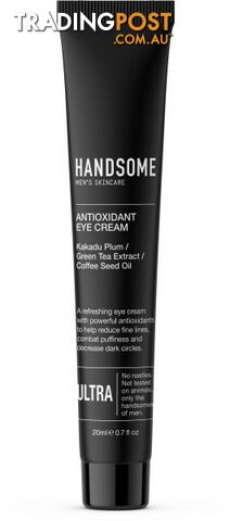 Handsome Men's Organic Skincare Antioxidant Daily Eye Cream 20ml - Handsome Men's Skincare - 9352337000811