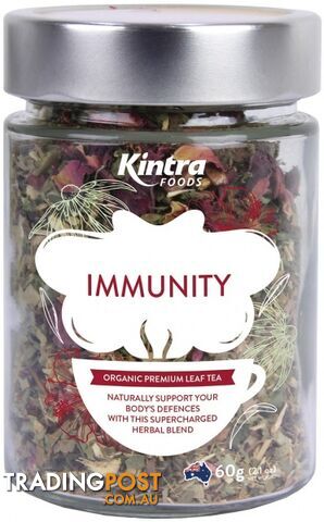 Kintra Foods Immunity Leaf Tea 60g Jar - Kintra Foods - 9341709000788