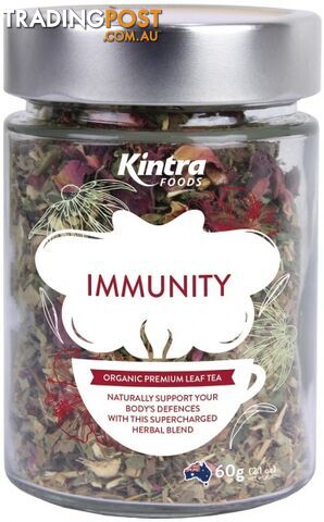 Kintra Foods Immunity Leaf Tea 60g Jar - Kintra Foods - 9341709000788