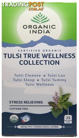 Organic India Tulsi True Wellness Collection 25Teabags - Organic India - 801541515080