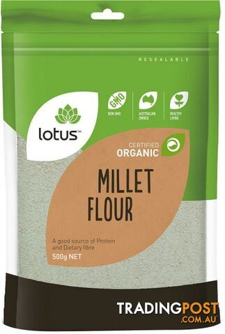 Lotus Organic Millet Flour 500gm - Lotus - 9317127638063