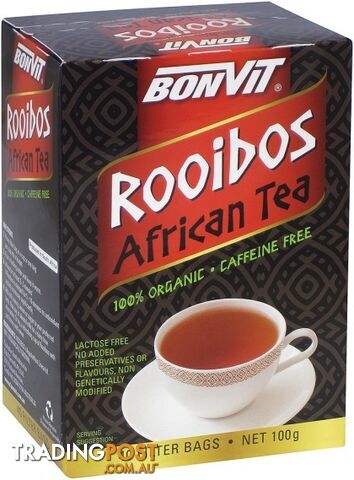 Bonvit Organic Rooibos African Tea 40 Filter Teabags - Bonvit - 9316774183117