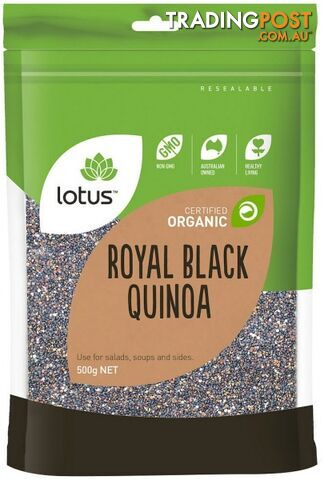 Lotus Organic Royal Black Quinoa Grain 500g - Lotus - 9317127003335