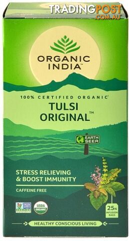 Organic India Tulsi Original Tea 25 Teabags - Organic India - 801541050505
