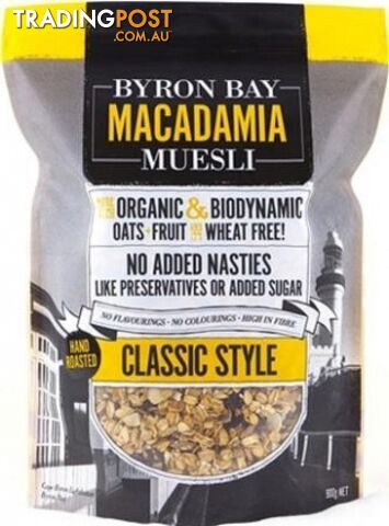Byron Bay Macadamia Muesli Classic Style 450g - Byron Bay Macadamia Muesli - 0799439680692