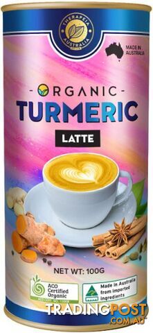 Therapeia Australia Organic Turmeric Latte  100g - Therapeia Australia - 726811352830