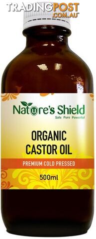 NATURE'S SHIELD Organic Castor Oil 500ml - Nature's Shield - 0644042995599