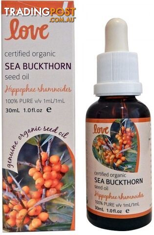 Love Oils Organic Sea Buckthorn Seed Oil 30ml - Love Oils - 9347986006888