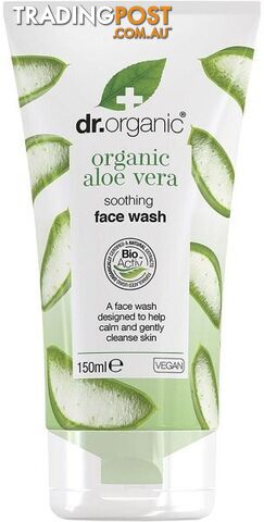 Dr Organic Face Wash Aloe Vera 150ml - Dr Organic - 5060391842080