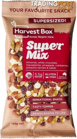 Harvest Box Super Mix Snack Value Bag 135g - Harvest Box - 9347881000745