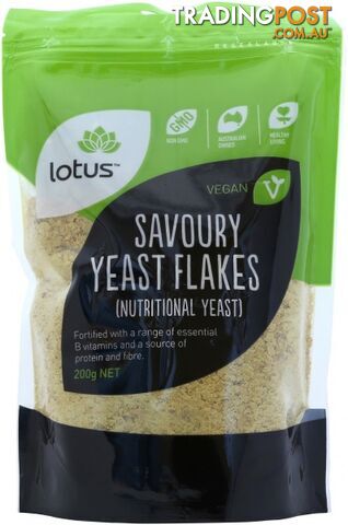Lotus Nutritional Savoury Yeast Flakes 200g - Lotus - 9317127063544