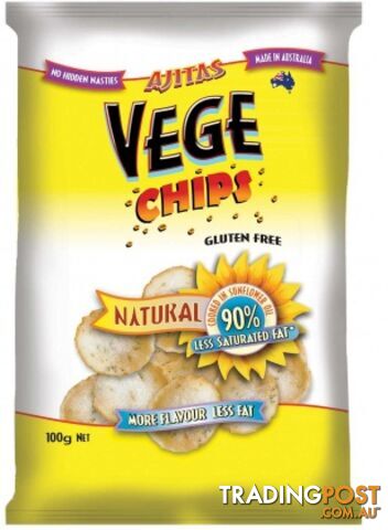 Vege Chips Natural 6x100g - Vege Chips - 9315991022001