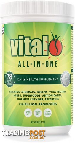 Vital All-In-One Total Daily Supplement 120g - Vital - 9321582001003