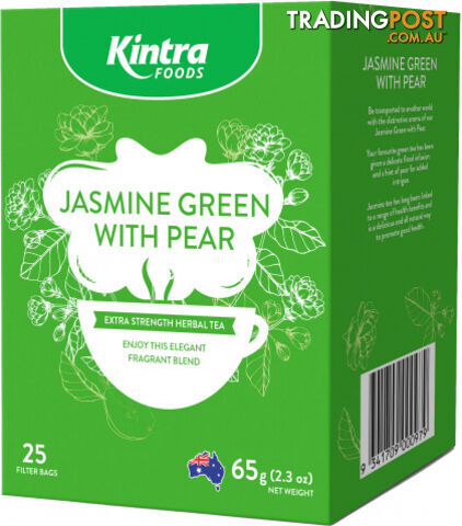 Kintra Foods Jasmin Green & Pear 25Teabags - Kintra Foods - 9341709000979
