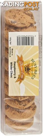 Busy Bees Gluten Free Raspberry & White Chocolate Biscuits 195g - Busy Bees -...