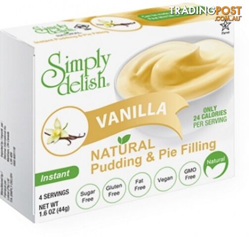 Simply Delish Vanilla Natural Pudding & Pie Filling  44g - Simply Delish - 751217950038