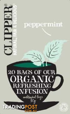 Clipper Organic Refreshing Infusion - Peppermint 20 Teabags - Clipper Teas -...