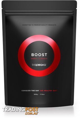 Tropeaka Organic BOOST (Energy & Strength) Protein Powder  500g Pouch - Tropeaka - 9350728000013